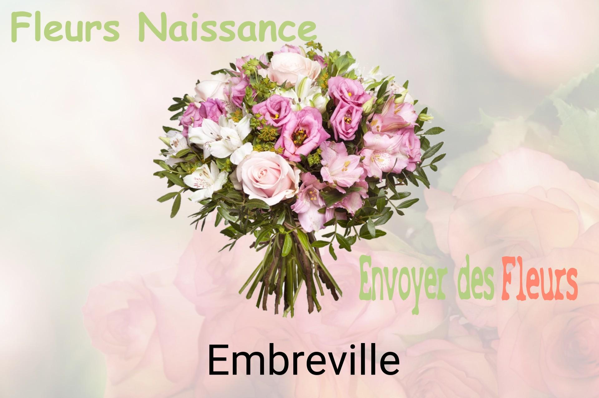 Bouquet de fleurs de naissance livré à Embreville